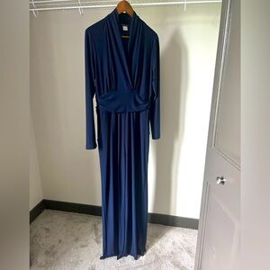 Long Sleeve Maxi Jump Suit with pockets